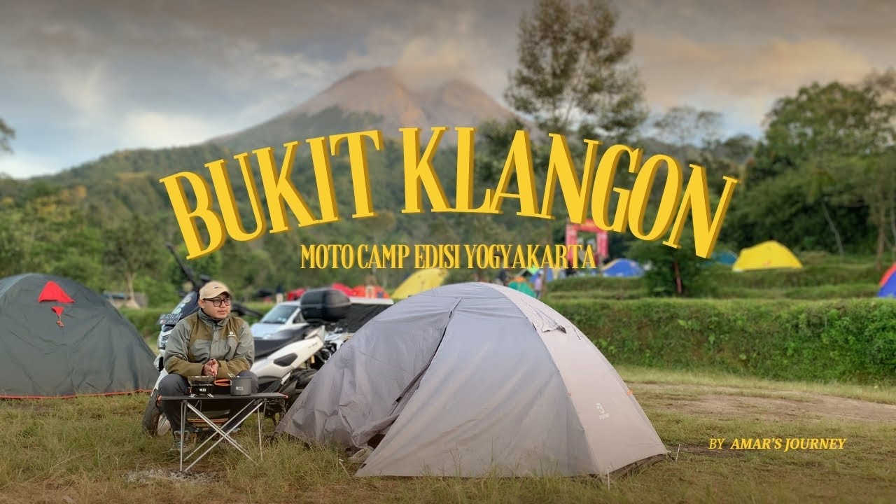 MOTO CAMP VIEW MERAPI | MOTOCAMPING BUKIT KLANGON YOGYAKARTA | ASMR CAMP