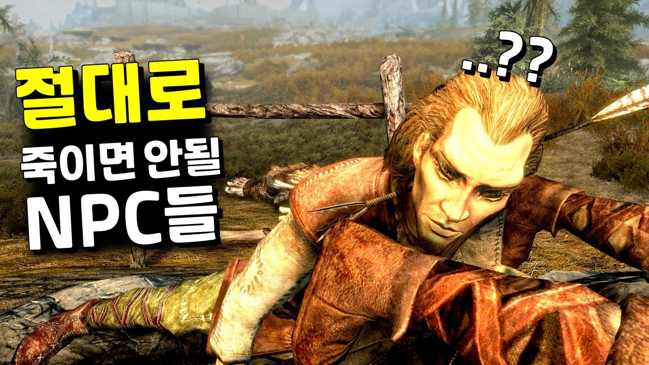 스카이림에서 반드시 살려야 할 npc '5인방'