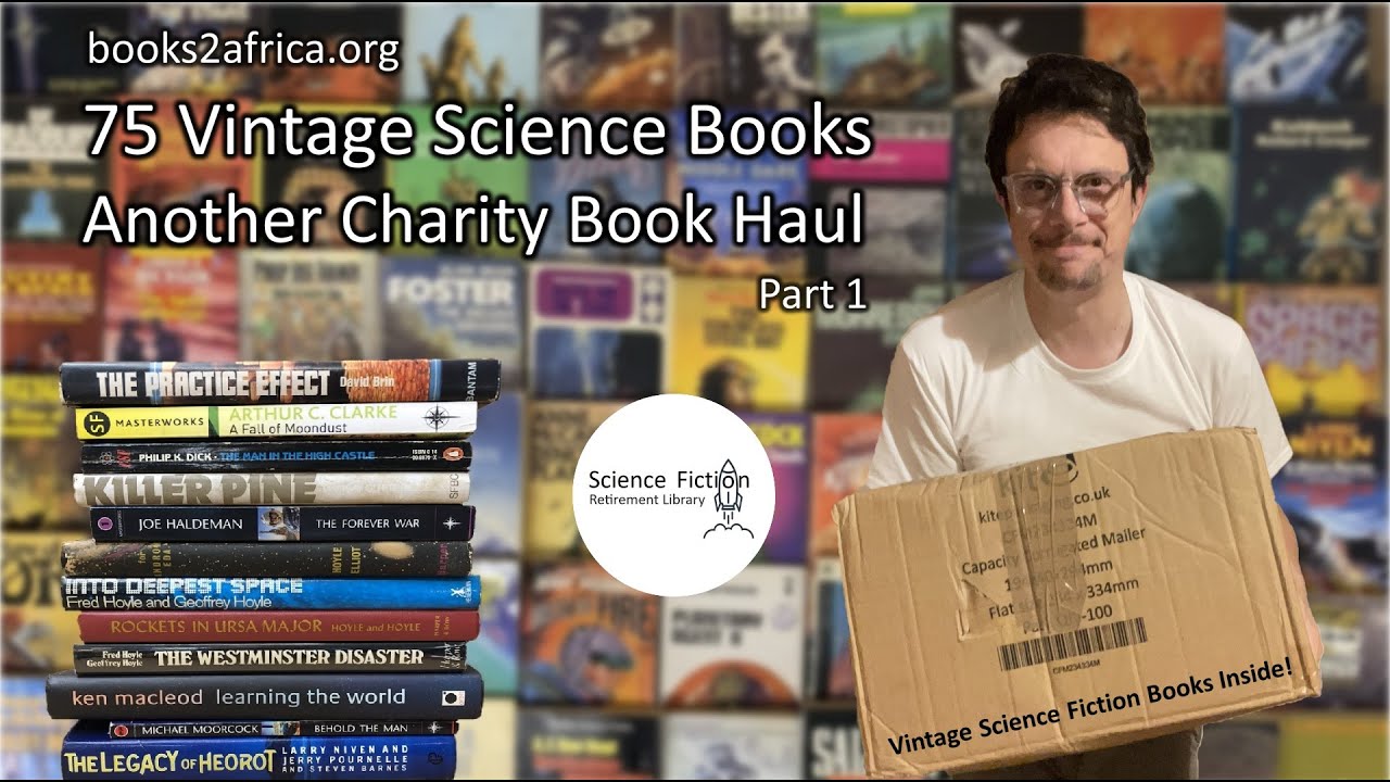 SFRL059 13KG of Books! Vintage SF 75 Books Charity Book Haul (Part 1 of 3)