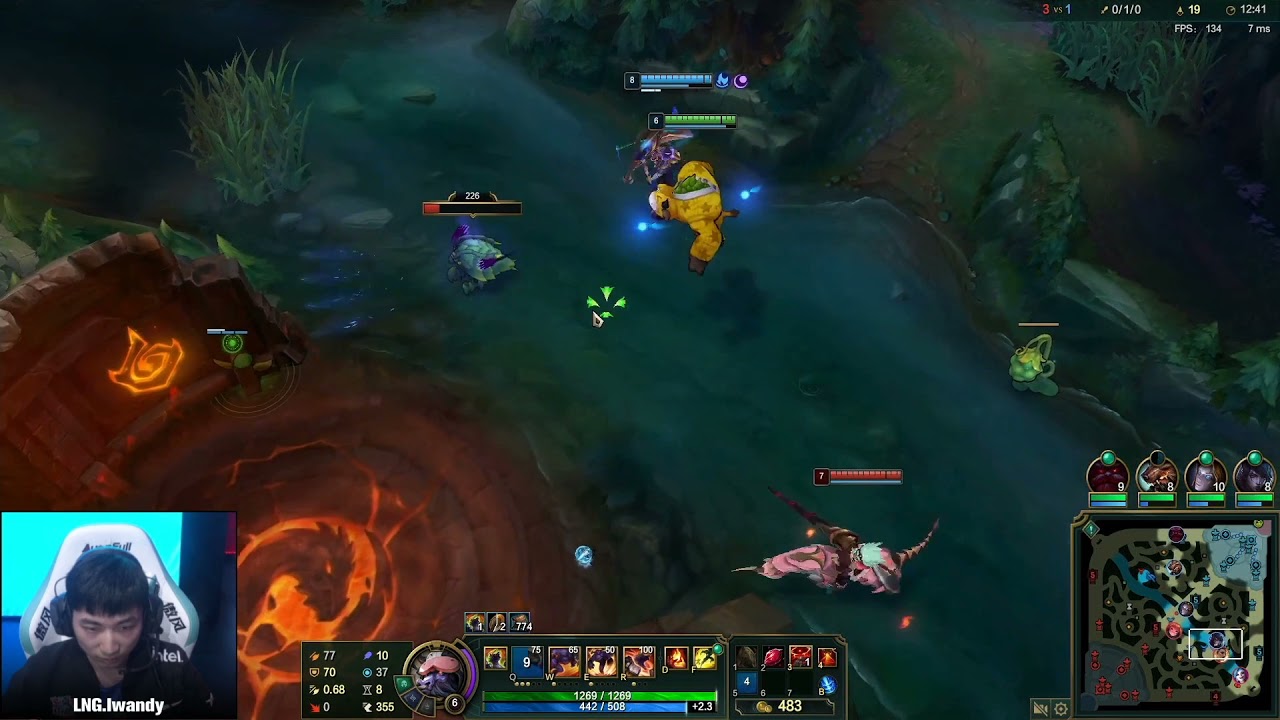 [lwandy Alistar POV vs LvMao Rell] LPL Spring 2021 - LNG Esports vs JD Gaming - Game 1
