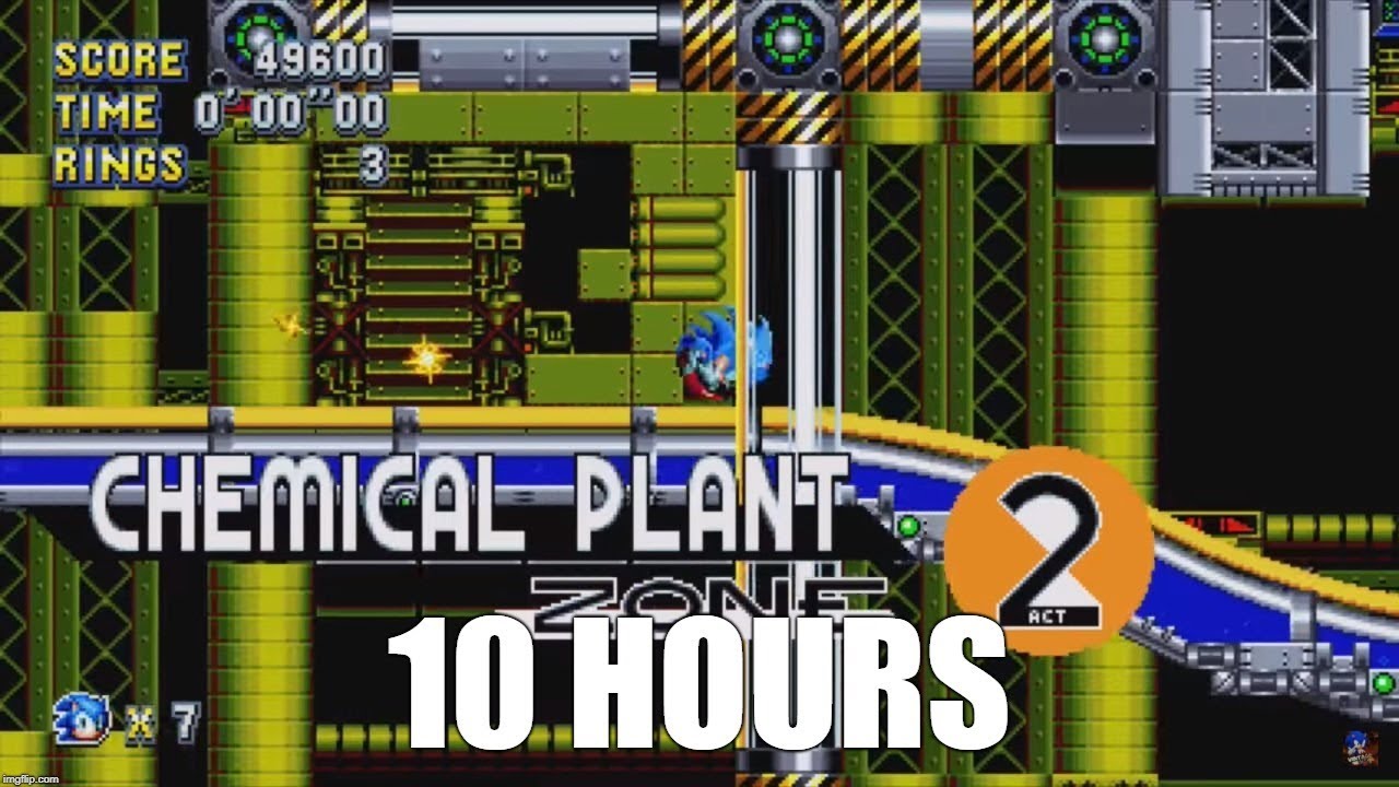 Sonic Mania - Chemical Plant Zone Act 2 Extended (10 Hours)