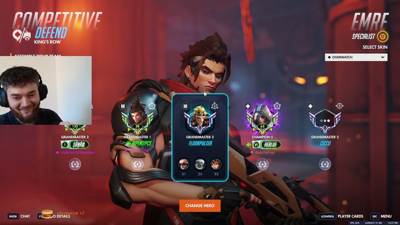 Overwatch Human Aimbot Dafran Popped Off As Emre With 31 Elims
