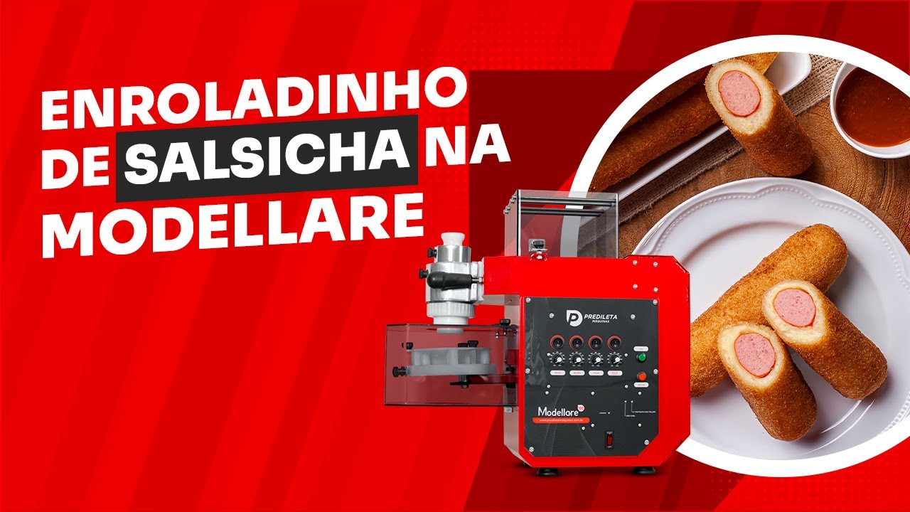 Como fazer ENROLADINHO DE SALSICHA na Modellare 100 - Linha Predileta | Interlaser Máquinas