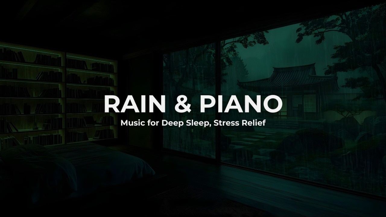 3 Hours Relaxing Sleep Music with Rain Sounds – Deep Sleep & Stress Relief