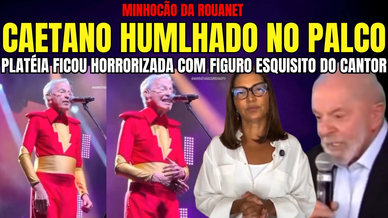 URGENTE PLATÉIA ZOMBA DE FIGURINO DE CAETANO VELOSO NO PALCO QUE RECEBE APELIDO “MINHOCÃO DA ROUANET