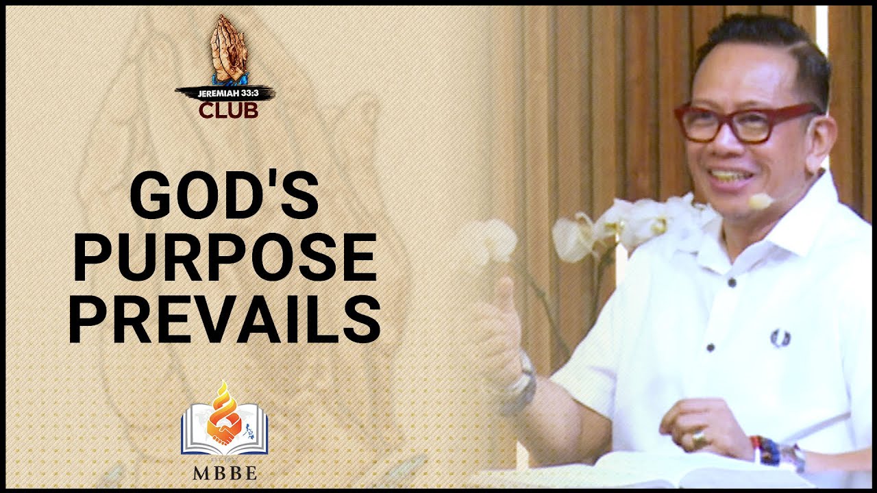 God's Purpose Prevails Giving Thanks in Unexpected Victory - Ptr. Joey Sauco