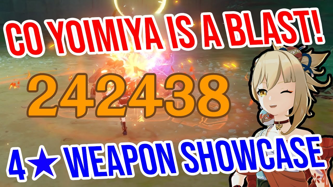 C0 Yoimiya ВЕРНУЛАСЬ и ЛУЧШЕ, ЧЕМ КОГДА-ЛИБО! 4★ Демонстрация оружия! Genshin Impact 2.8