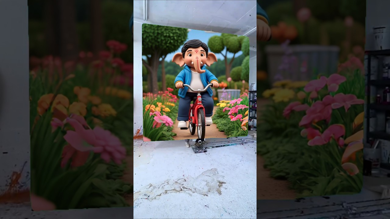 Happy Ganesh Chaturthi Drawing Photo 🌺🥰 Ganesh Ji Painting ❤️ #shorts #ganeshchaturthi #viralvideo