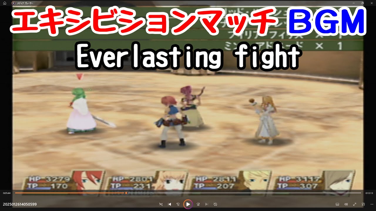 【テイルズオブジアビス】Everlasting fight  BGM  闘技場エキシビションマッチ