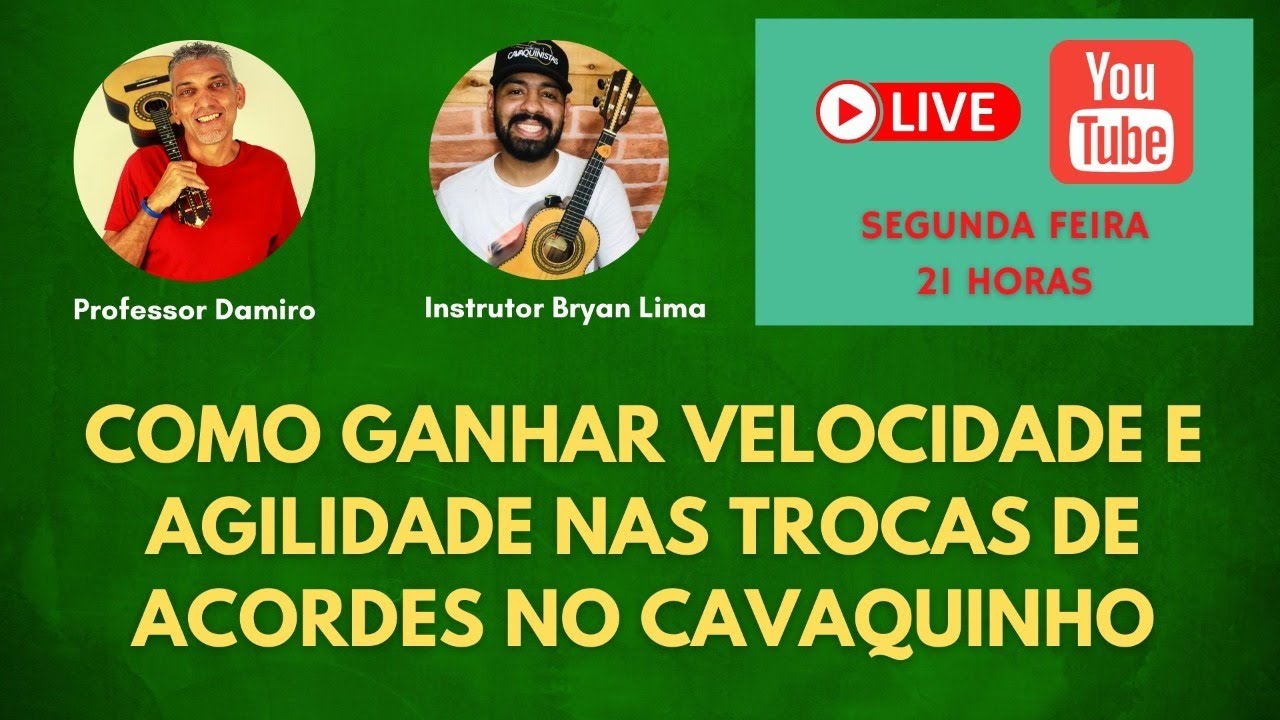 Como Ganhar Velocidade e Agilidade na Troca de Acordes no Cavaquinho - Professor Damiro