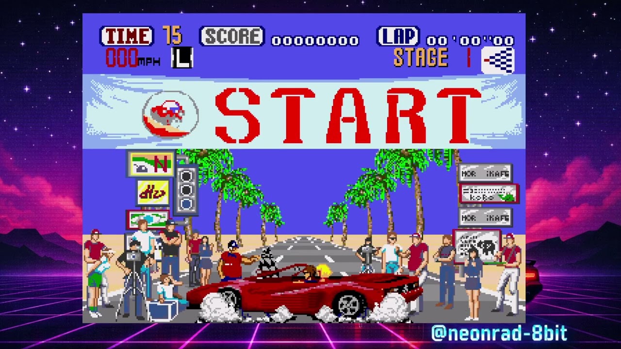 Highlight: 👉 🚗 OutRun (Mega Drive) | Neon Cruise (Part 1/2)