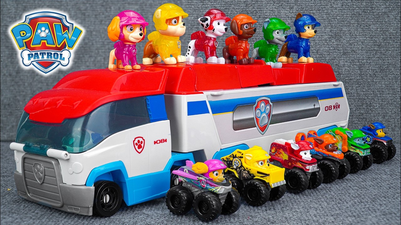 Paw Patrol | ¡Cachorros al rescate! Launch’N Haul PAW Patroller, Transforming 2-in-1 Track Set