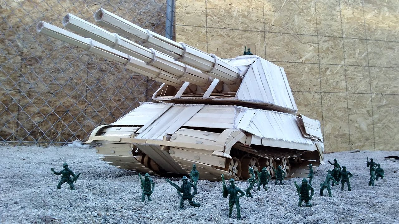 Popsicle stick Tank