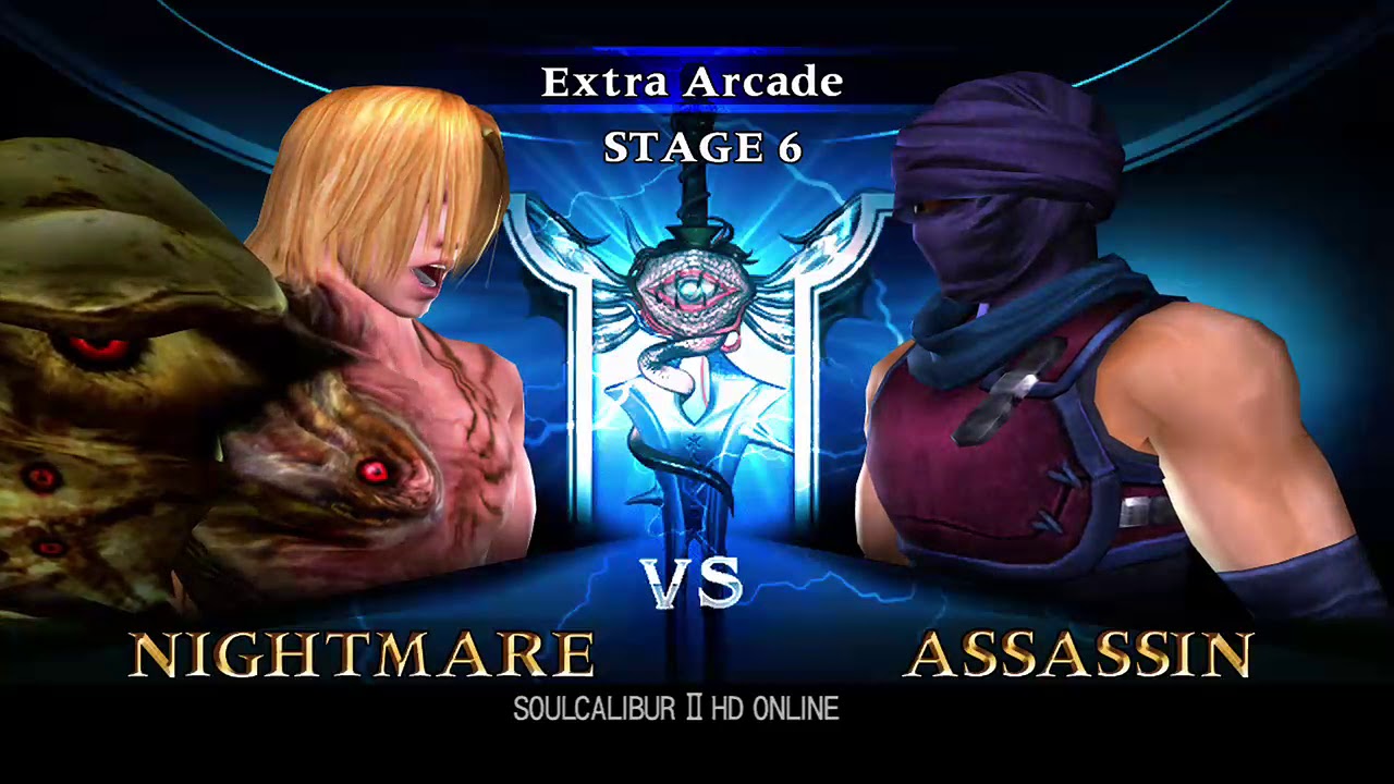 Soulcalibur 2 HD Extra Arcade with Nightmare using Soul Edge (Complete)