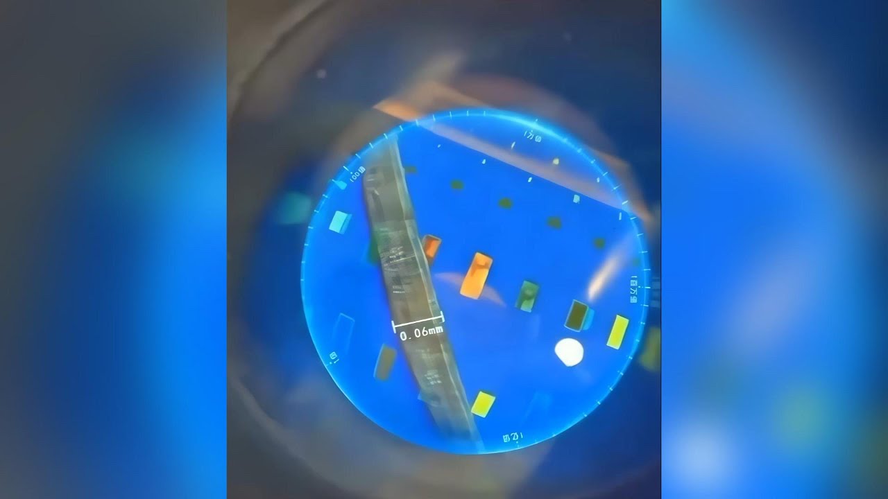 Amazing zoom in of 5nm semiconductor chip