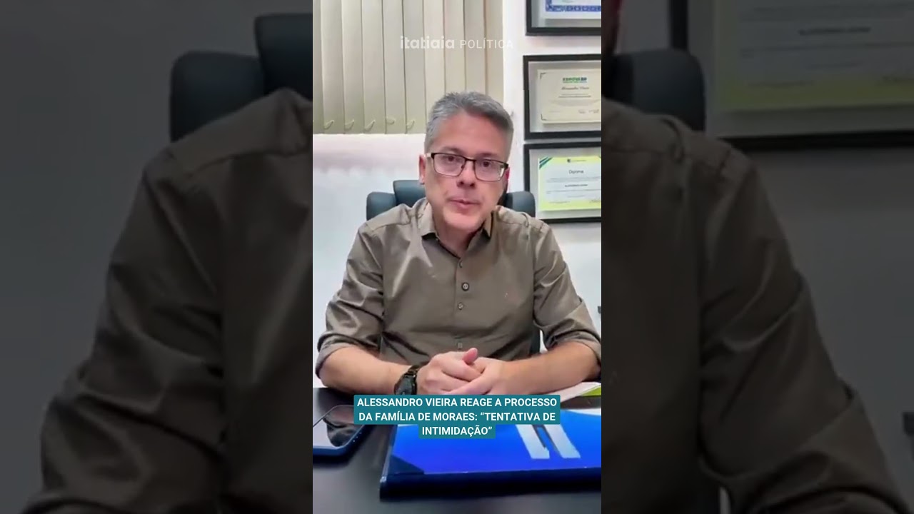 ALESSANDRO VIEIRA REAGE A PROCESSO DA FAM&Iacute;LIA DE MORAES: &ldquo;TENTATIVA DE INTIMIDA&Ccedil;&Atilde;O&rdquo;