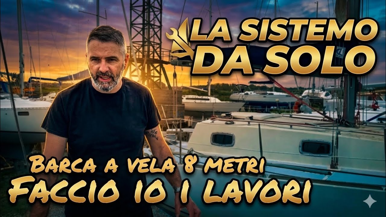 BARCA A VELA USATA INIZIA IL RESTAURO