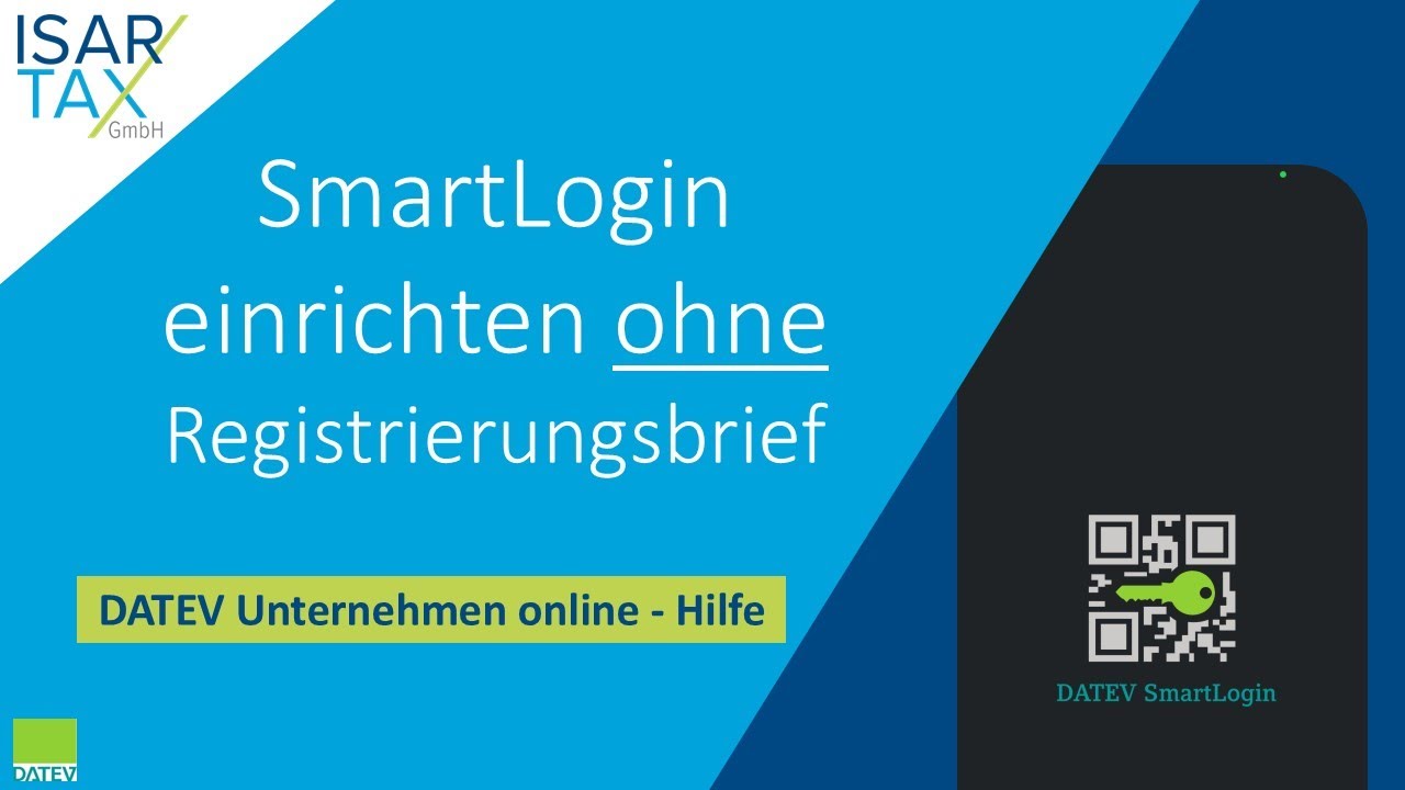 DATEV SmartLogin einrichten ohne Registrierungsbrief
