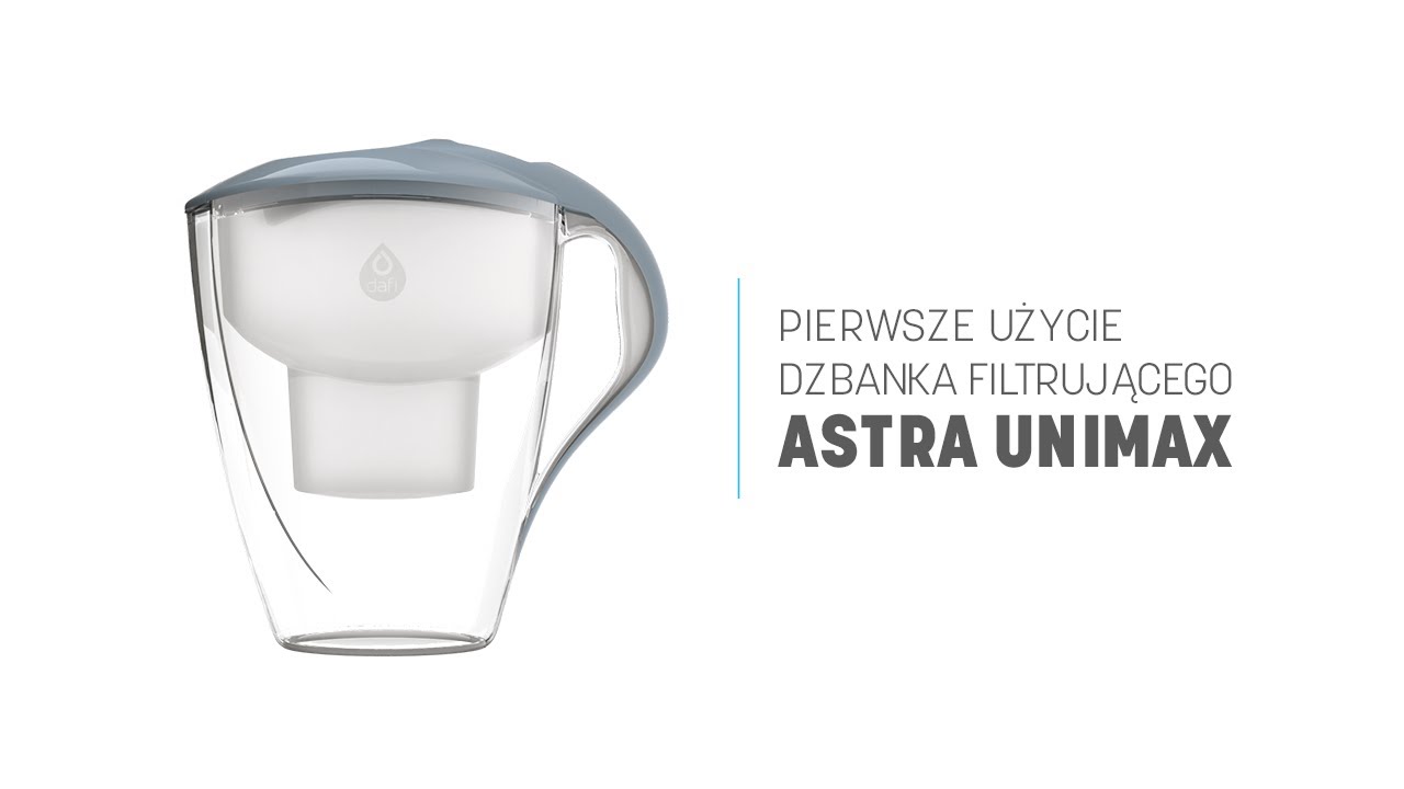 Pierwsze użycie dzbanka filtrującego Dafi