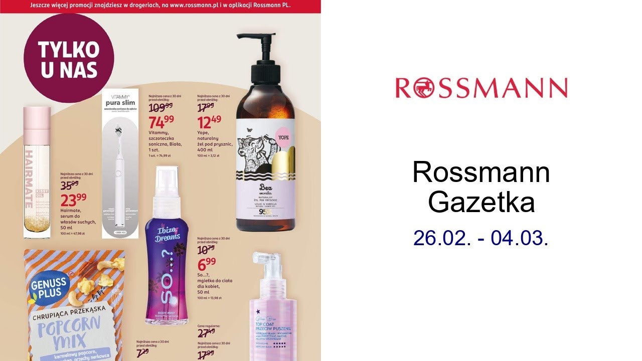 Rossmann Gazetka 26.02. - 04.03.
