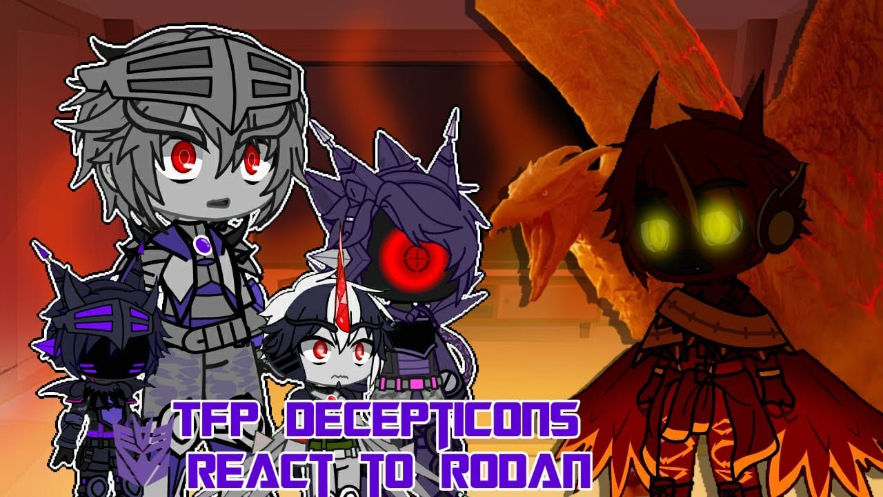 TFP Decepticons react to Rodan || Gacha Club