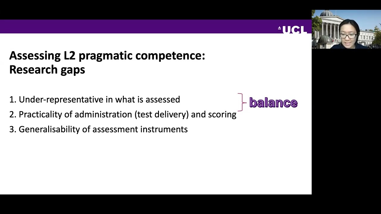 Assessing Second Language Pragmatic Competence for Intercultural Communication - Shishi Zhang
