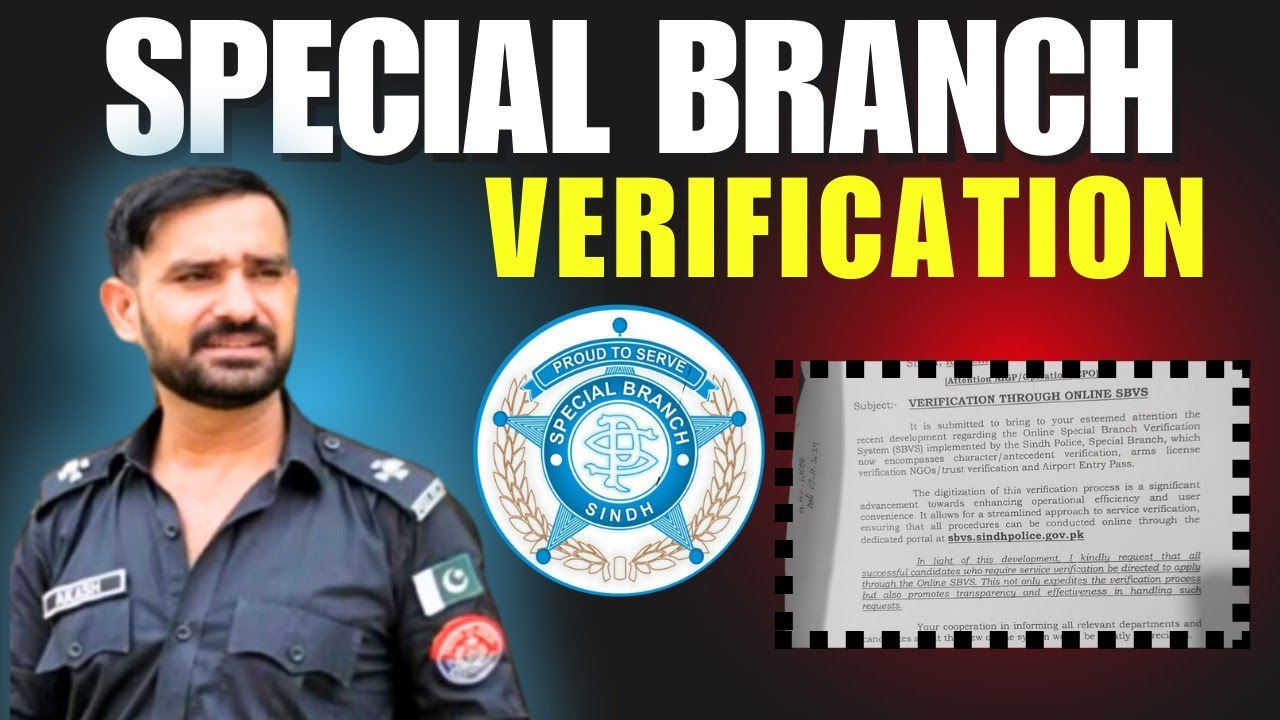 Special Branch Online Verification #police #specialbranch