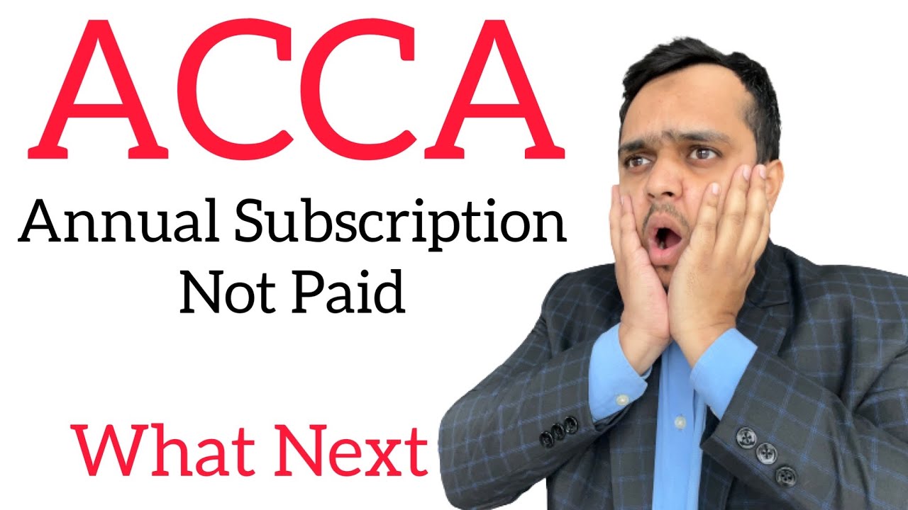 ACCA Annual Subscription || ACCA in India