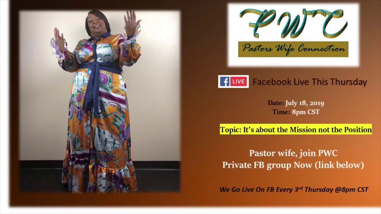 Pastor wife Join Pastor Wife Connection (see details in description)