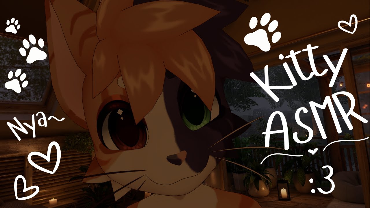 [Furry ASMR] Fluffy kitty scratches away your negative energy :3 [Sleep-aid] [Whispering]