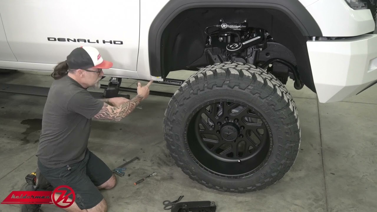 Kelderman install video - 2020+ GMC 2500/3500 Front Fender Flare Caps