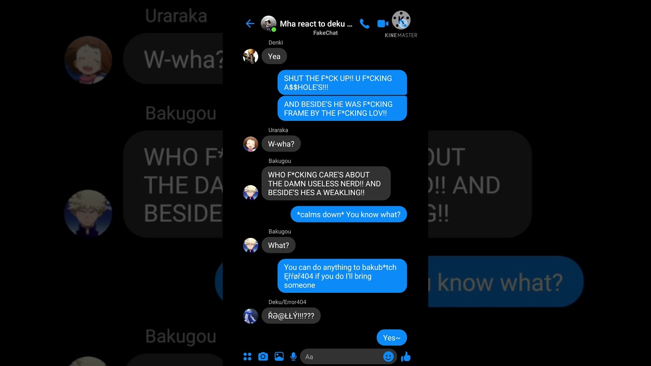 Mha react to deku as Error404 (bullied,betrayed deku au)