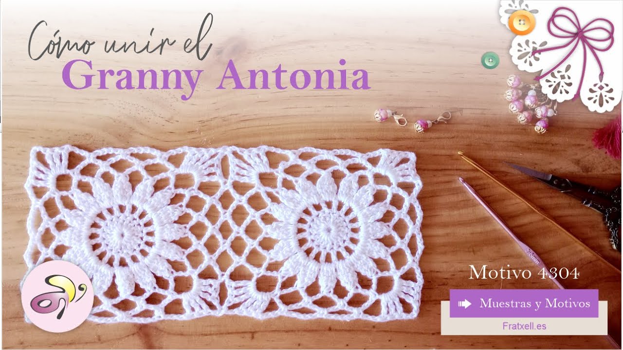 Cómo unir el Granny Flor - Antonia 4304 a Ganchillo / Crochet