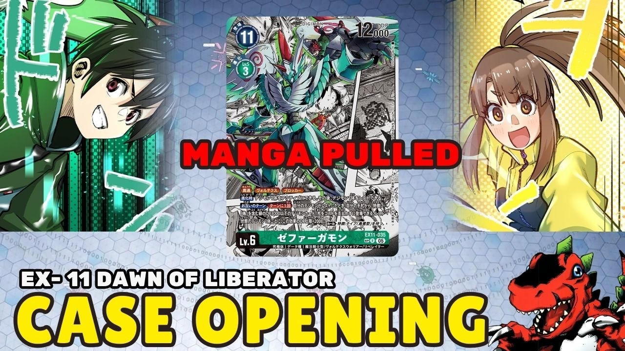【DIGIMON TCG】EX-11 DAWN OF LIBERATOR CARTON OPENING! PULLING SP MANGA RARE, UNBELIEVABLE!!!!