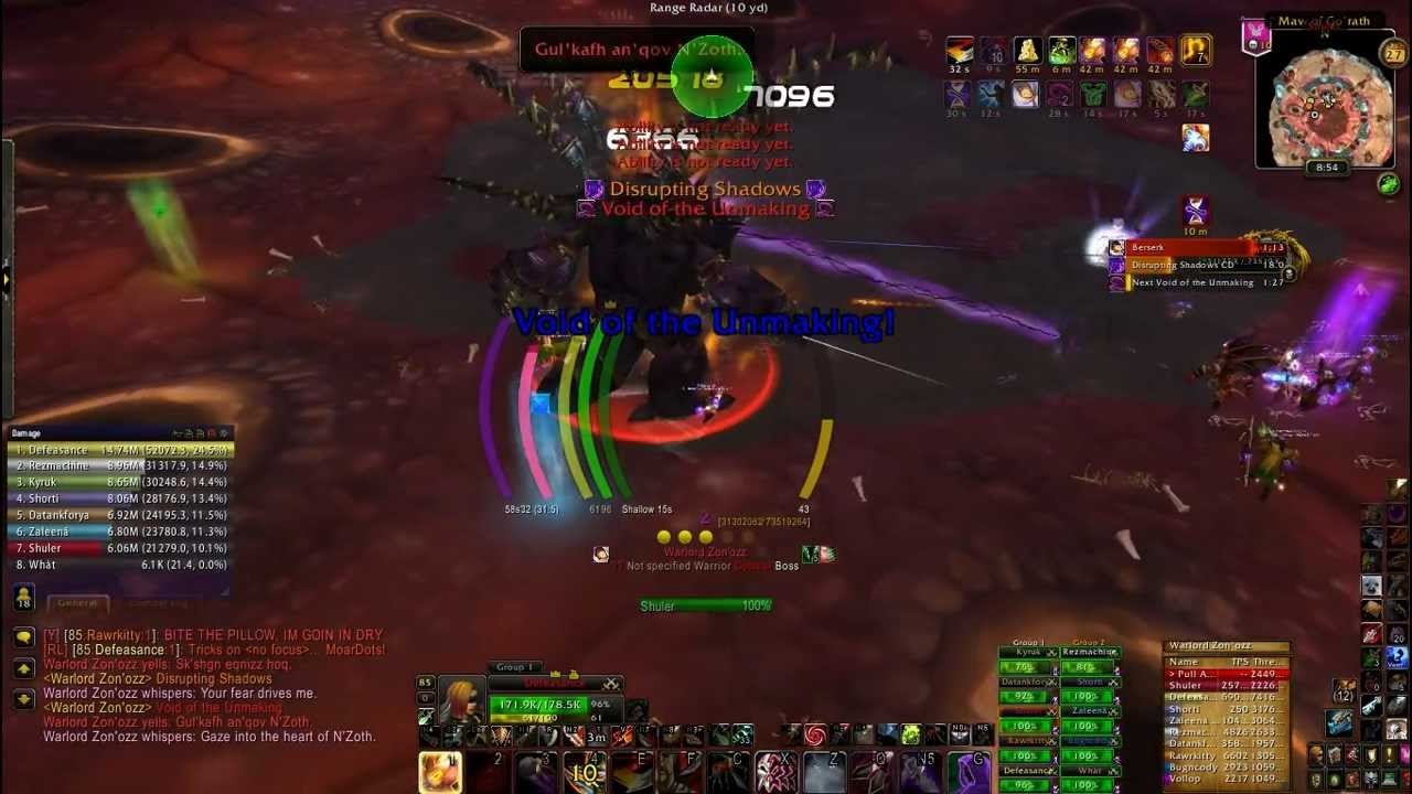 WoW Heroic Zon'ozz 10M Kill (Combat Rogue PoV) Dragon Soul