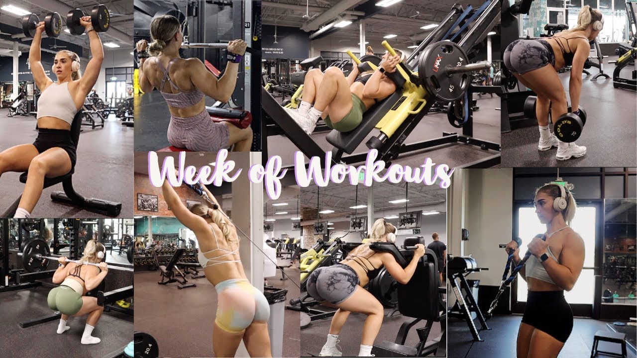 Week of workouts 10 weeks out! Come workout with me | My workout routine