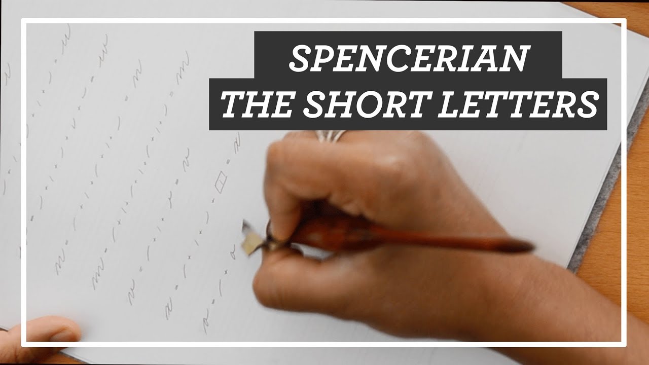 Spencerian Short Letters || TUTORIAL
