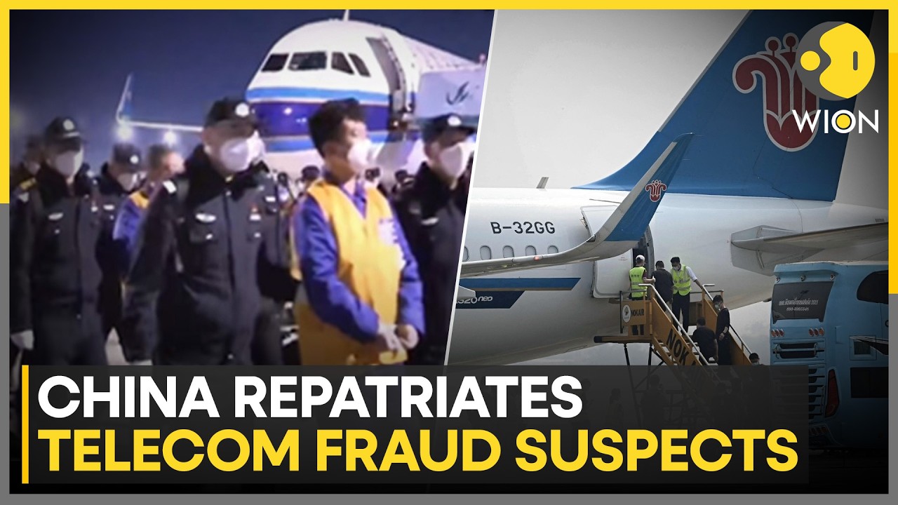 China Repatriates Over 1,500 Telecom Fraud Suspects From Myanmar | WION