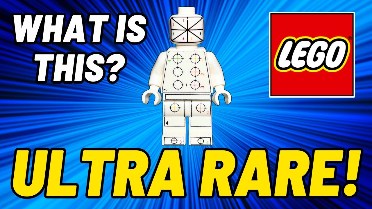 Ultra RARE Lego Factory Test Print Alignment Minifigure! HD 4K