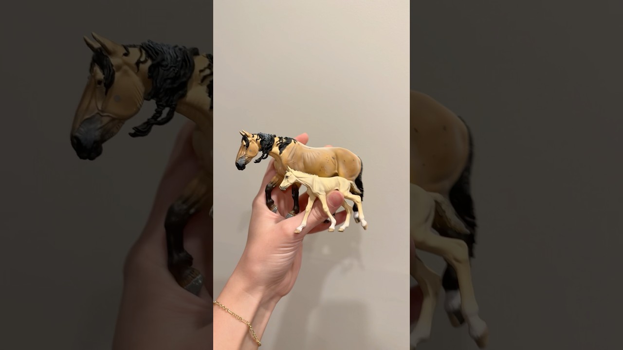 NEW WIA Mare and foal sets! #modelhorses #treasuredmodelhorses #wiamodelhorses #schleich #collecta