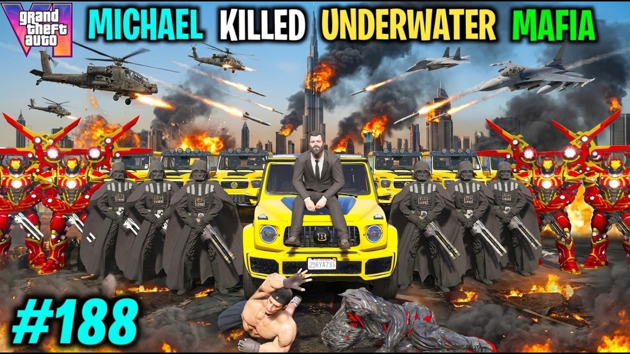 MICHAEL COMMANDOS POWERFUL ATTACK ON MAFIA | GTA V GAMEPLAY #188