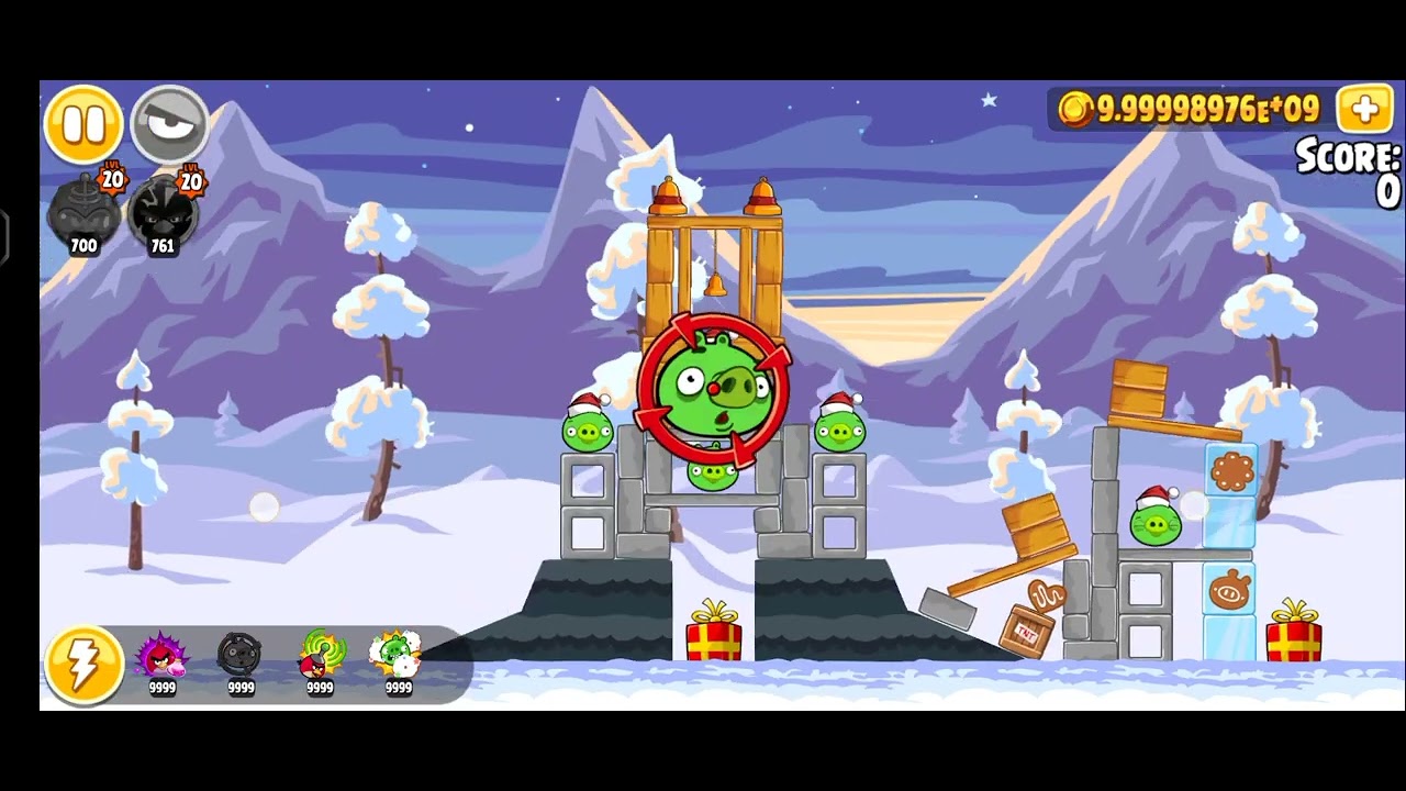 Angry birds seasons wreck the halls #angrybirdsseasons #angrybirds 