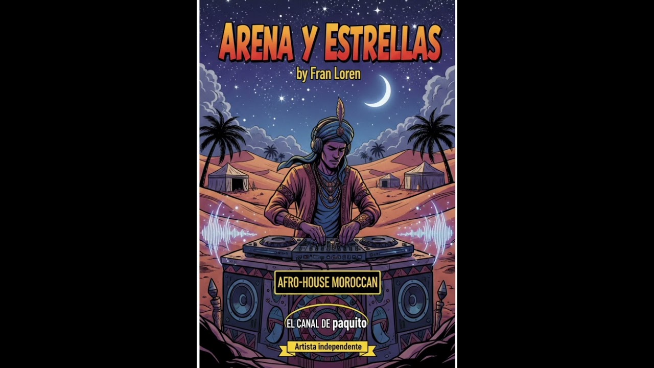 ARENA Y ESTRELLAS by Fran Loren. AFRO-HOUSE MOROCCAN. EL CANAL DE PAQUITO Artista independiente.