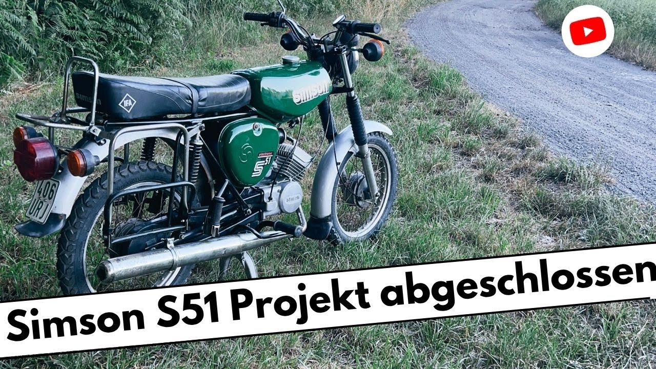 Simson S51 Projekt 2025 ist fertig. Vorstellung aller Änderungen