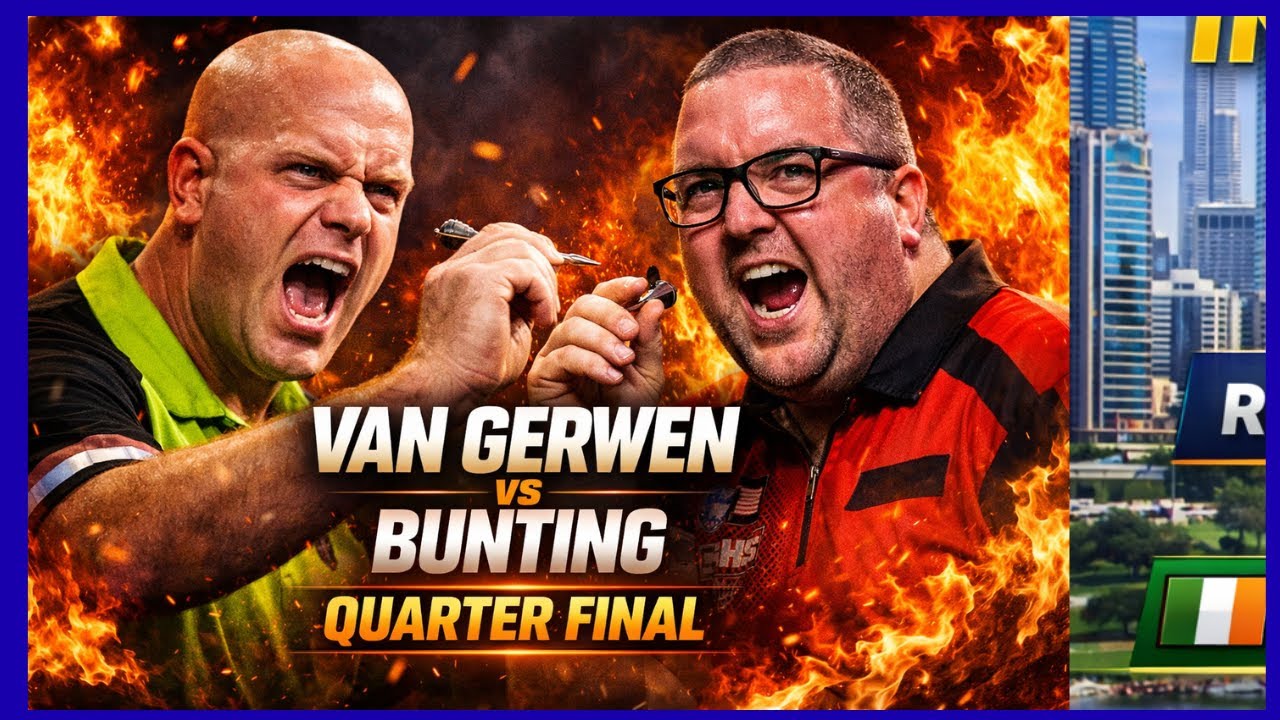 Saudi Arabia Masters 2026 DARTS  Quarter FinalVan Gerwen vs Bunting