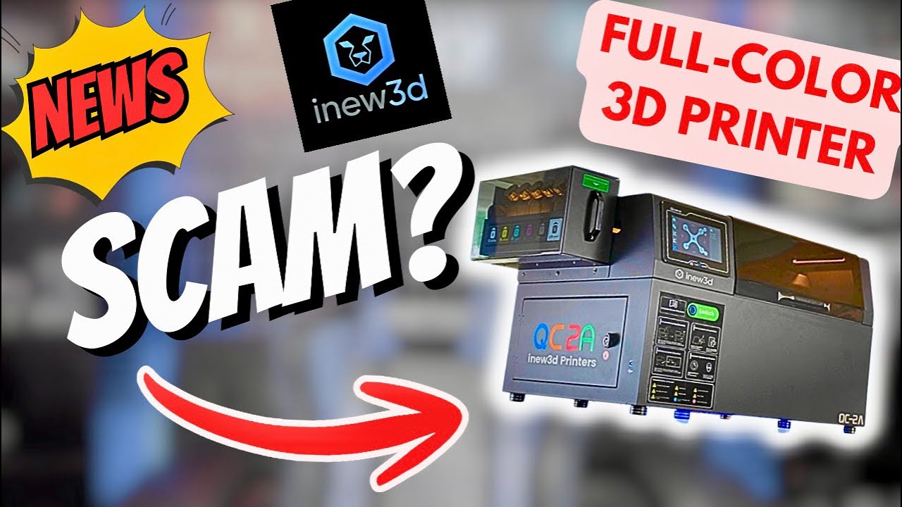 Полноцветный 3D-принтер | QC2A от inew3d | Это настоящий принтер или подделка?