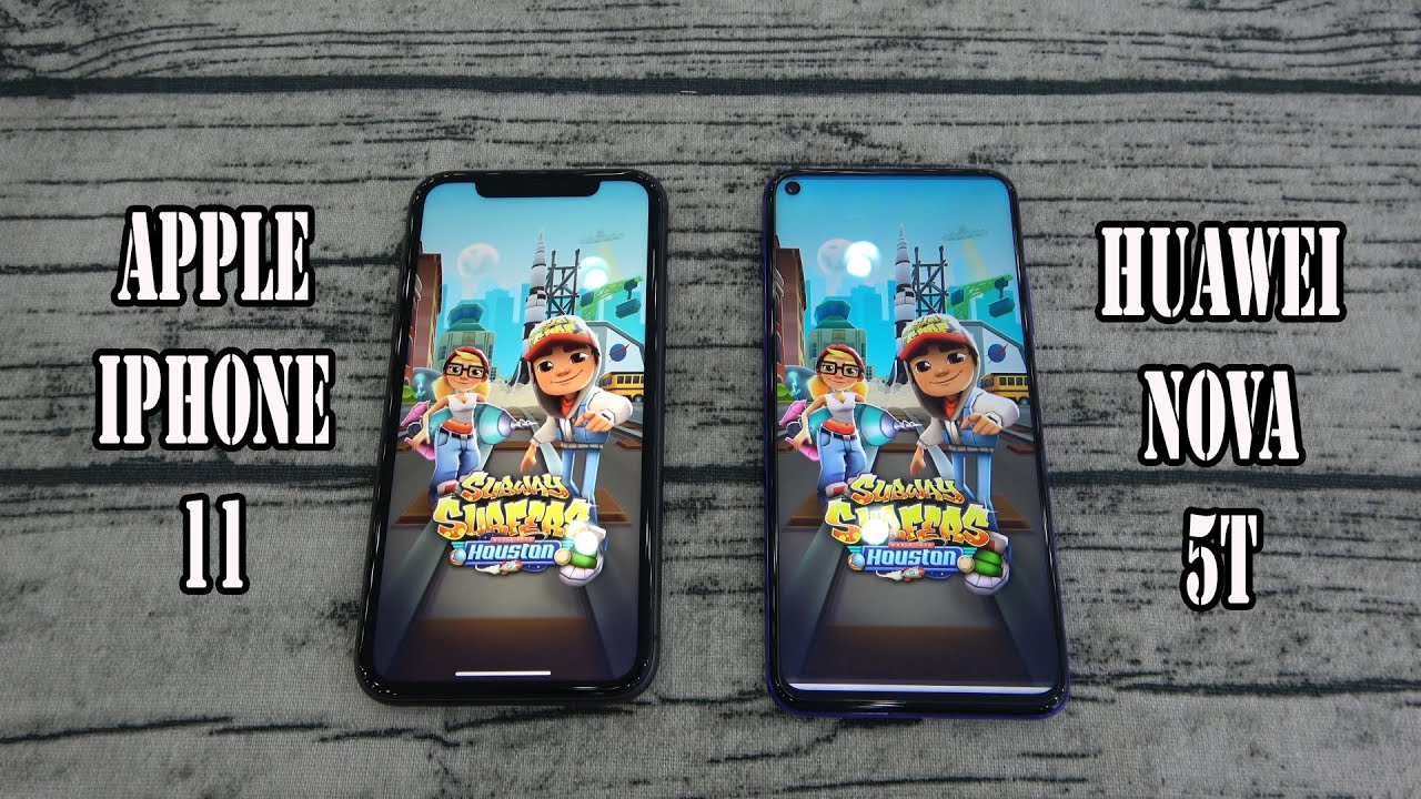 Apple iPhone 11 vs Huawei nova 5T | SpeedTest and Camera comparison