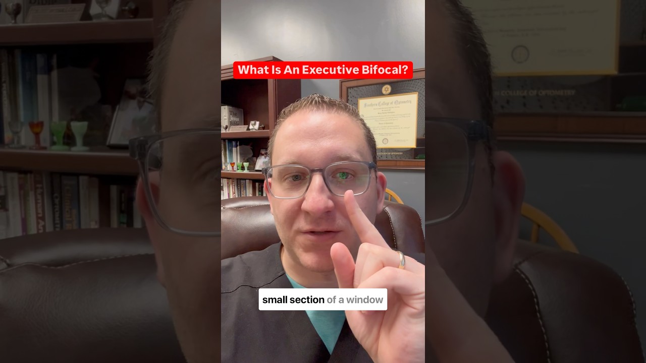 What Is an Executive Bifocal? #health #eyes #instagram #shorts #tiktok #executive #glasses