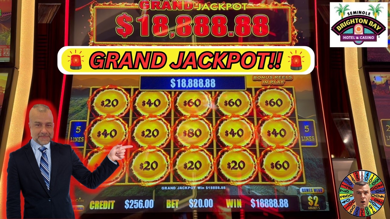💥GRAND JACKPOT! Watch Me Land A Grand @Seminolebrightoncasino #grandjackpot #hugejackpot