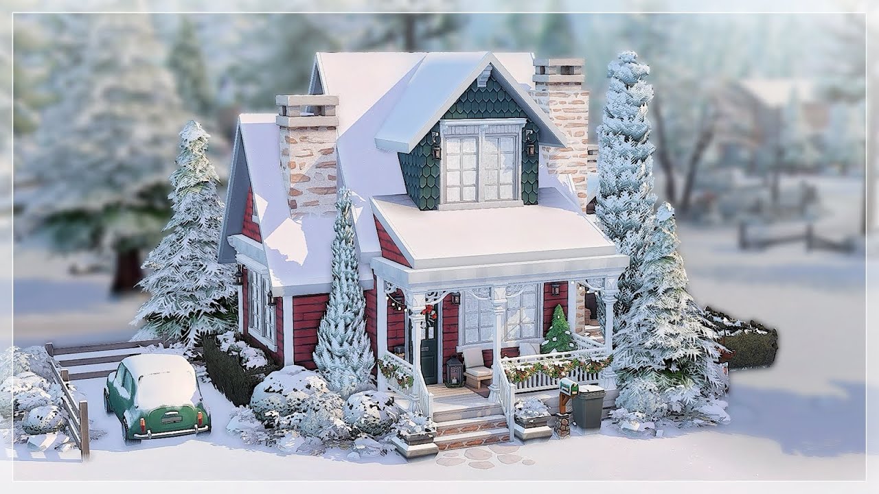 Аренда на Рождество 🎄❄️ | The Sims 4: скоростная постройка